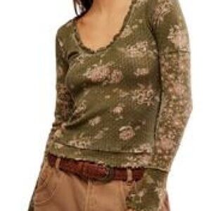 Free People Clover Printed Thermal